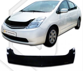 Дефлектор капота (exclusive правый руль) CA-Plastiс  Toyota Prius XW20 дорестайлинг (2003-2005)