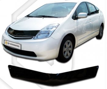 Дефлектор капота (правый руль) CA-Plastiс Toyota Prius XW20 дорестайлинг (2003-2005)