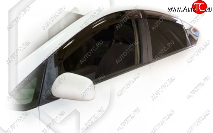 1 999 р. Дефлектора окон (правый руль) CA-Plastiс Toyota Prius XW20 дорестайлинг (2003-2005) (Classic полупрозрачный, Без хром.молдинга)  с доставкой в г. Керчь