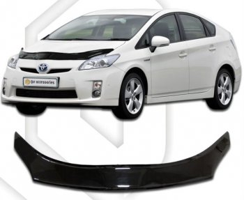 Дефлектор капота CA-Plastiс exclusive Toyota Prius  XW30 (2009-2011) дорестайлинг