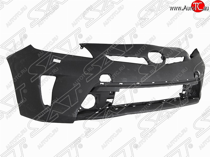 24 599 р. Передний бампер SAT (под туманки и омыватели, Тайвань) Toyota Prius Alfa лифтбек рестайлинг (2011-2015) (Неокрашенный)  с доставкой в г. Керчь
