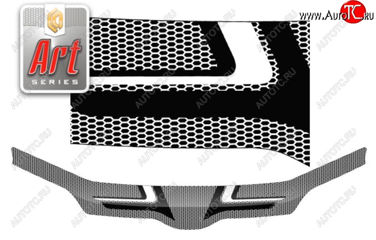 2 399 р. Дефлектор капота CA-Plastiс  Toyota Probox  рестайлинг (2014-2025) (Серия Art серебро)  с доставкой в г. Керчь
