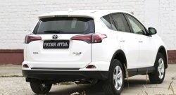 1 689 р. Защитная накладка на задний бампер RA Toyota RAV4 XA40 5 дв. рестайлинг (2015-2019)  с доставкой в г. Керчь. Увеличить фотографию 2