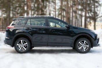 34 999 р. Широкая защита порогов с трубой диаметром 42 мм SLITKOFF v3  Toyota RAV4  XA40 (2015-2019) 5 дв. рестайлинг  с доставкой в г. Керчь. Увеличить фотографию 2