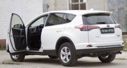 1 399 р. Накладки на порожки автомобиля RA  Toyota RAV4  XA40 (2015-2019) 5 дв. рестайлинг (Комплект (4 шт.))  с доставкой в г. Керчь. Увеличить фотографию 2