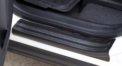 1 399 р. Накладки на порожки автомобиля RA  Toyota RAV4  XA40 (2015-2019) 5 дв. рестайлинг (Комплект (4 шт.))  с доставкой в г. Керчь. Увеличить фотографию 3
