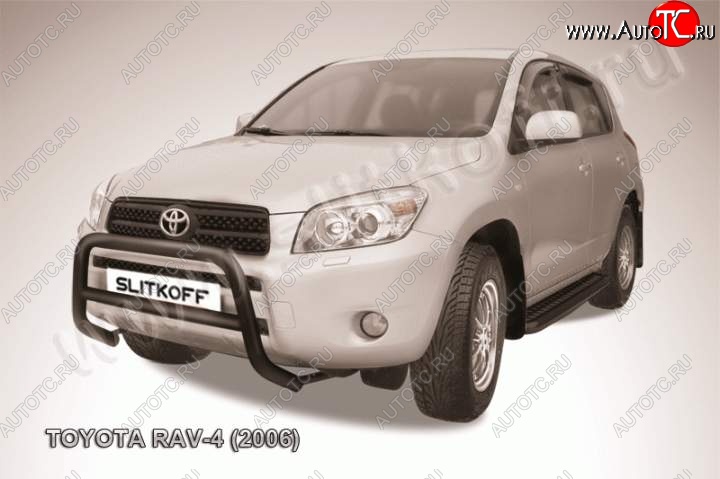 15 399 р. Кенгурятник d57 низкий  Toyota RAV4  XA305 (2005-2009) 5 дв. дорестайлинг (Цвет: серебристый)  с доставкой в г. Керчь