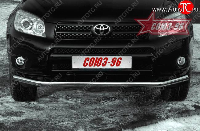 10 349 р. Защита переднего бампера одинарная Souz-96 (d60) Toyota RAV4 XA305 5 дв. дорестайлинг (2005-2009)  с доставкой в г. Керчь