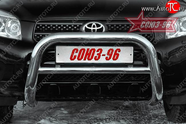 17 819 р. Защита переднего бампера Souz-96 (d76) Toyota RAV4 XA305 5 дв. дорестайлинг (2005-2009)  с доставкой в г. Керчь