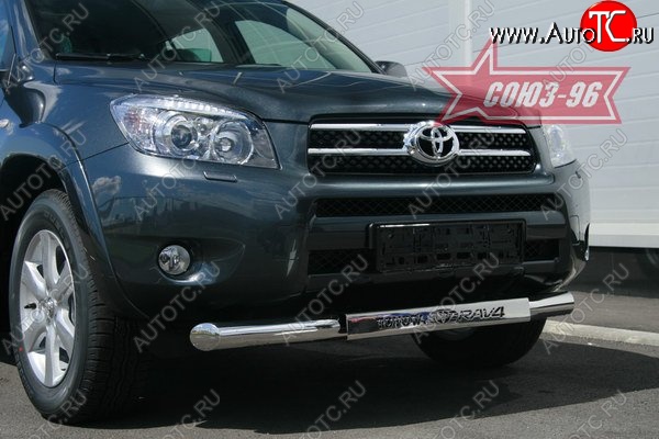 15 479 р. Защита переднего бампера одинарная Souz-96 (d76) Toyota RAV4 XA305 5 дв. дорестайлинг (2005-2009)  с доставкой в г. Керчь