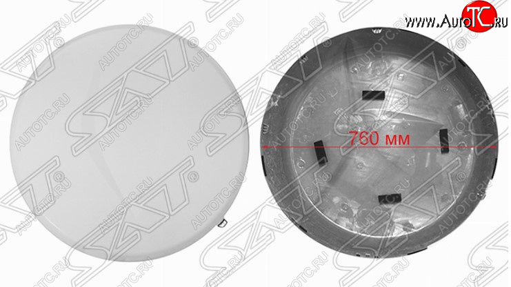 15 549 р. Колпак запасного колеса SAT (внешняя часть, R17)  Toyota RAV4 ( XA30,  XA305) (2003-2013) 5 дв. удлиненный дорестайлинг, 5 дв. дорестайлинг, 5 дв. 1-ый рестайлинг, 5 дв. удлиненный 1-ый рестайлинг, 5 дв. 2-ой рестайлинг, 5 дв. удлиненный 2-ой рестайлинг (Неокрашенный)  с доставкой в г. Керчь