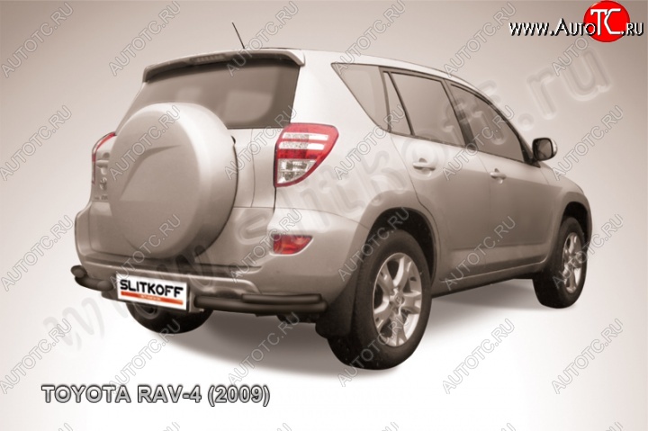 6 299 р. Уголки d57+d42 двойные  Toyota RAV4  XA30 (2008-2010) 5 дв. 1-ый рестайлинг (Цвет: серебристый)  с доставкой в г. Керчь