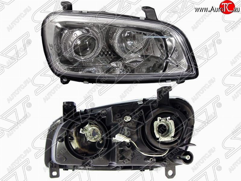 5 849 р. Правая фара передняя SAT (хрусталь, линза ) Toyota RAV4 XA10 5 дв. дорестайлинг (1994-1997)  с доставкой в г. Керчь