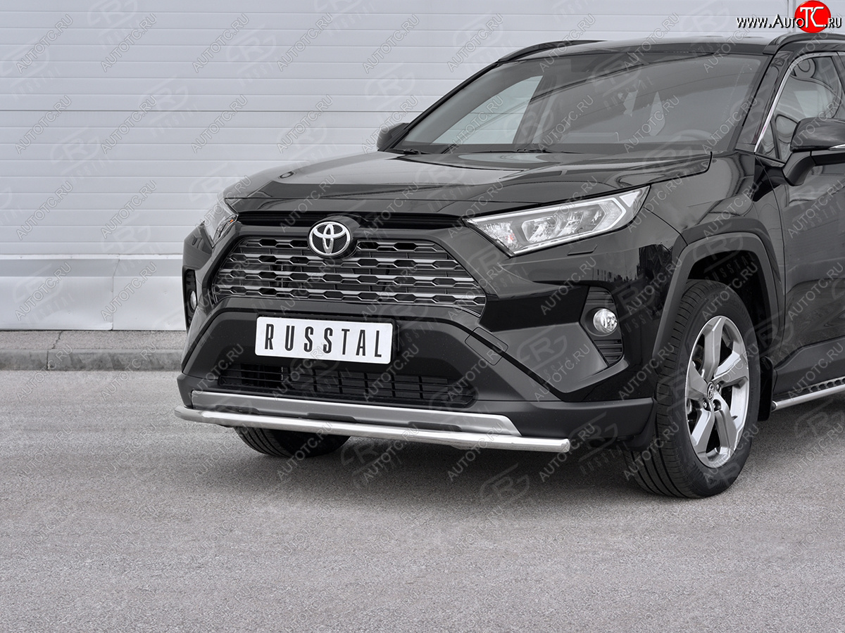15 349 р. Защита переднего бампера (Ø42 мм, нержавейка) SLITKOFF  Toyota RAV4  XA50 (2018-2025) 5 дв. дорестайлинг  с доставкой в г. Керчь