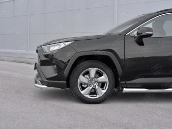16 649 р. Защита переднего бампера (Ø63 мм, нержавейка) SLITKOFF  Toyota RAV4  XA50 (2018-2025) 5 дв. дорестайлинг  с доставкой в г. Керчь. Увеличить фотографию 4