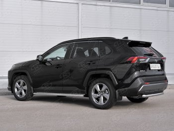 14 999 р. Защита заднего бампера (Ø63 мм, нержавейка) SLITKOFF  Toyota RAV4  XA50 (2018-2025) 5 дв. дорестайлинг  с доставкой в г. Керчь. Увеличить фотографию 3