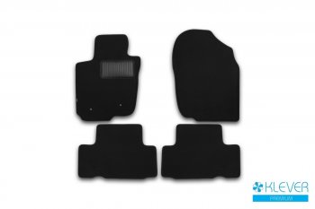 Текстильные коврики салона Klever Premium Toyota RAV4  XA30 (2010-2013) 5 дв. удлиненный 2-ой рестайлинг (Черные)