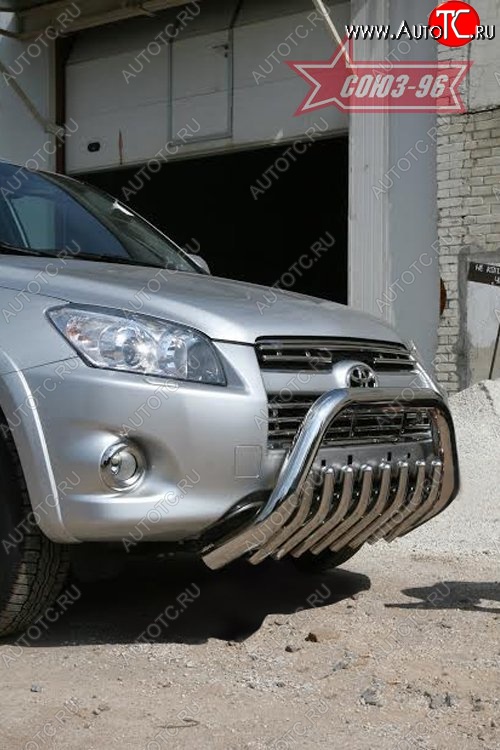 20 969 р. Защита переднего бампера Souz-96 (d76) Toyota RAV4 XA30 5 дв. удлиненный 1-ый рестайлинг (2009-2010)  с доставкой в г. Керчь