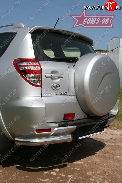 1 169 р. Защита заднего бампера из боковых уголков Souz-96 (d76) Toyota RAV4 XA30 5 дв. удлиненный 2-ой рестайлинг (2010-2013)  с доставкой в г. Керчь
