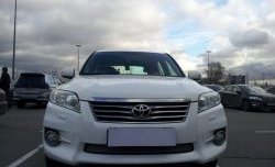 1 539 р. Сетка на бампер Russtal (хром) Toyota RAV4 XA30 5 дв. 2-ой рестайлинг (2010-2013)  с доставкой в г. Керчь. Увеличить фотографию 3