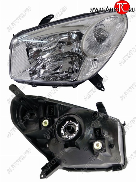 6 899 р. Левая фара (белый поворот) SAT  Toyota RAV4  CA20 (2003-2005) 3 дв. рестайлинг, 5 дв. рестайлинг  с доставкой в г. Керчь