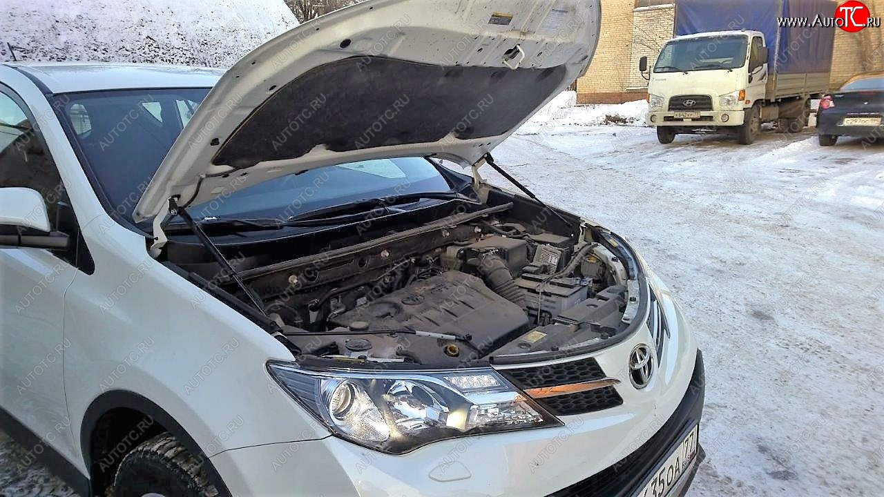 2 499 р. Упоры капота Russtal Toyota RAV4 XA40 5 дв. дорестайлинг (2012-2015)  с доставкой в г. Керчь