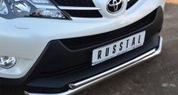 17 799 р. Защита переднего бампера (2 трубыØ63 и 42 мм, нержавейка) SLITKOFF Toyota RAV4 XA40 5 дв. дорестайлинг (2012-2015)  с доставкой в г. Керчь. Увеличить фотографию 3