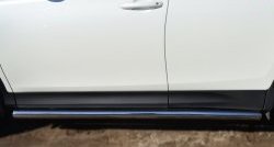 73 999 р. Защита порогов из круглой трубы диаметром 63 мм Russtal Toyota RAV4 XA40 5 дв. дорестайлинг (2012-2015) (Защита порогов с со скосами на торцах (вариант 1))  с доставкой в г. Керчь. Увеличить фотографию 9