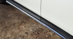 73 999 р. Защита порогов из круглой трубы диаметром 63 мм Russtal Toyota RAV4 XA40 5 дв. дорестайлинг (2012-2015) (Защита порогов с со скосами на торцах (вариант 1))  с доставкой в г. Керчь. Увеличить фотографию 10