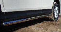 73 999 р. Защита порогов из круглой трубы диаметром 63 мм Russtal Toyota RAV4 XA40 5 дв. дорестайлинг (2012-2015) (Защита порогов с со скосами на торцах (вариант 1))  с доставкой в г. Керчь. Увеличить фотографию 11