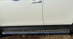 23 799 р. Широкая защита порогов SLITKOFF  Toyota RAV4  XA40 (2012-2015) 5 дв. дорестайлинг  с доставкой в г. Керчь. Увеличить фотографию 2