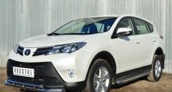 23 799 р. Широкая защита порогов SLITKOFF  Toyota RAV4  XA40 (2012-2015) 5 дв. дорестайлинг  с доставкой в г. Керчь. Увеличить фотографию 3