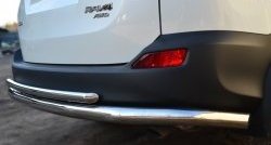 16 999 р. Защита заднего бампера (Ø63 и 42 мм, нержавейка) SLITKOFF  Toyota RAV4  XA40 (2012-2015) 5 дв. дорестайлинг  с доставкой в г. Керчь. Увеличить фотографию 4