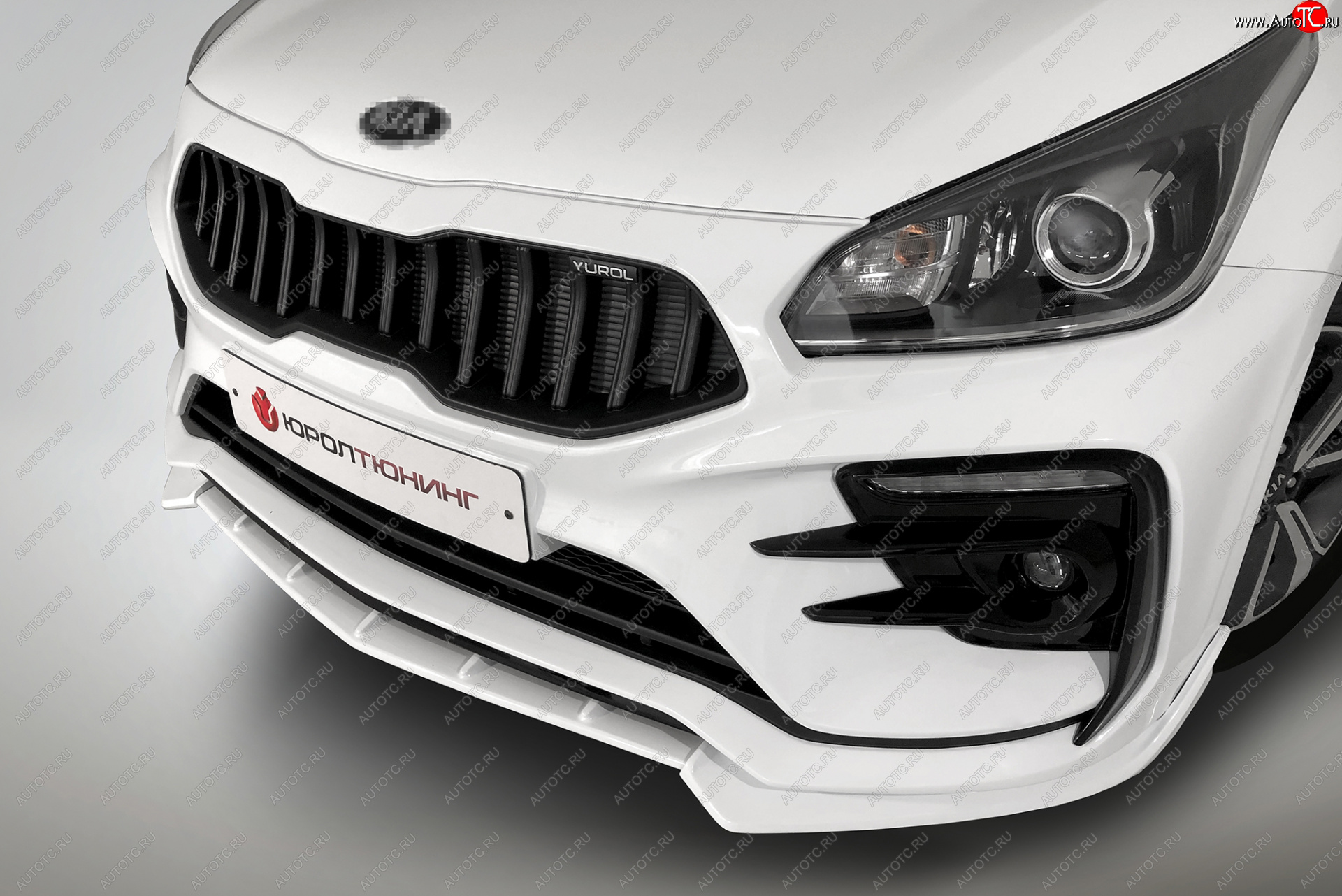2 899 р. Сплиттер переднего бампера QUASAR KIA Rio 4 FB дорестайлинг седан (2016-2020) (Неокрашенный)  с доставкой в г. Керчь