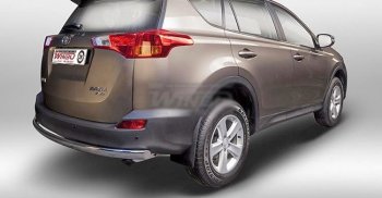 Защита заднего бампера WINBO (Ø76 мм, нержавейка) Toyota RAV4  XA40 (2012-2015) 5 дв. дорестайлинг