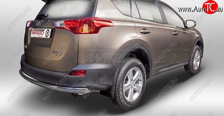 10 899 р. Защита заднего бампера WINBO (Ø76 мм, нержавейка) Toyota RAV4 XA40 (2012-2015) 5 дв. дорестайлинг с доставкой в г. Керчь Увеличить фотографию 1 10 899 р. Защита заднего бампера WINBO (Ø76 мм, нержавейка) Toyota RAV4 XA40 (2012-2015) 5 дв. дорестайлинг с доставкой в г. Керчь