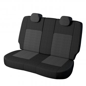 5 899 р. Чехлы для сидений Lord Autofashion Турин (экокожа, жаккард) Toyota RAV4 XA40 5 дв. дорестайлинг (2012-2015) (Чёрный, вставка жаккард Тома серый)  с доставкой в г. Керчь. Увеличить фотографию 2