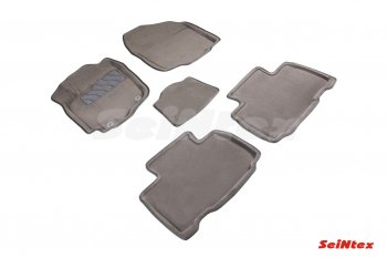 7 649 р. Комплект ворсовых ковриков в салон Seintex (3D) Toyota RAV4 XA40 5 дв. дорестайлинг (2012-2015) (Черный)  с доставкой в г. Керчь. Увеличить фотографию 3