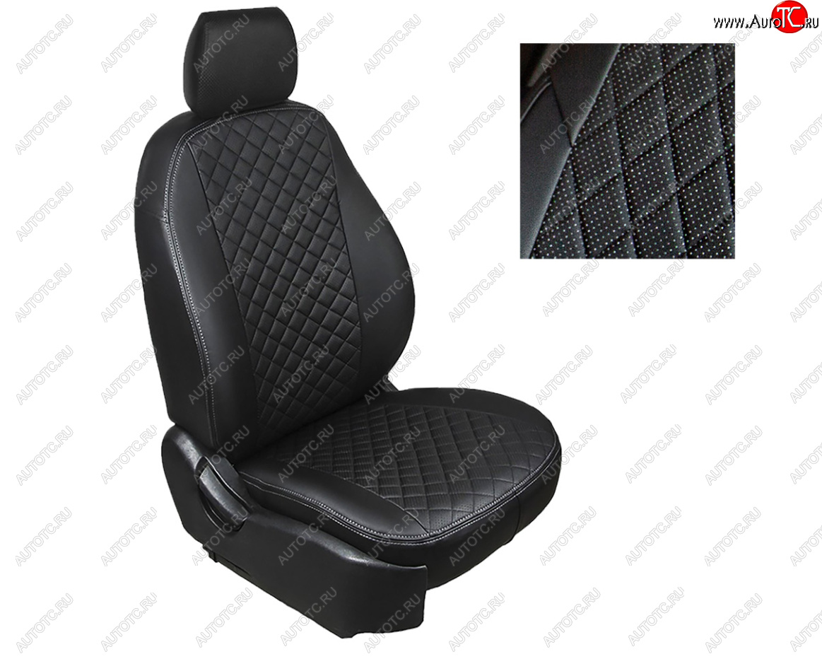 6 449 р. Чехлы Seintex (экокожа/ромб) Toyota RAV4 XA40 5 дв. дорестайлинг (2012-2015)  с доставкой в г. Керчь