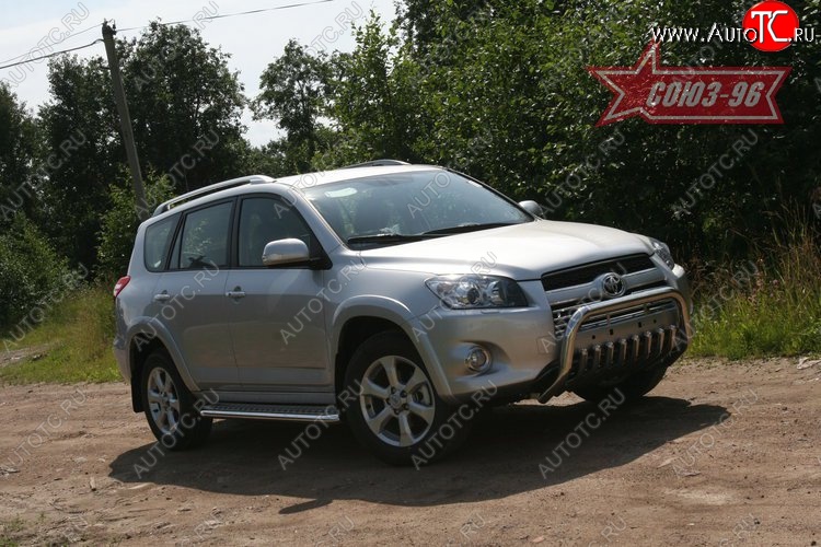 17 279 р. Защита переднего бампера Souz-96 (d60) Toyota RAV4 XA30 5 дв. удлиненный 1-ый рестайлинг (2009-2010)  с доставкой в г. Керчь