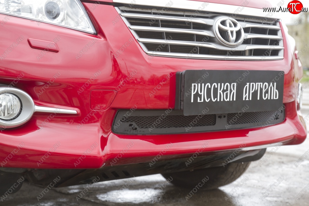 1 469 р. Защитная сетка решетки переднего бампера РА Toyota RAV4 XA30 5 дв. 2-ой рестайлинг (2010-2013)  с доставкой в г. Керчь