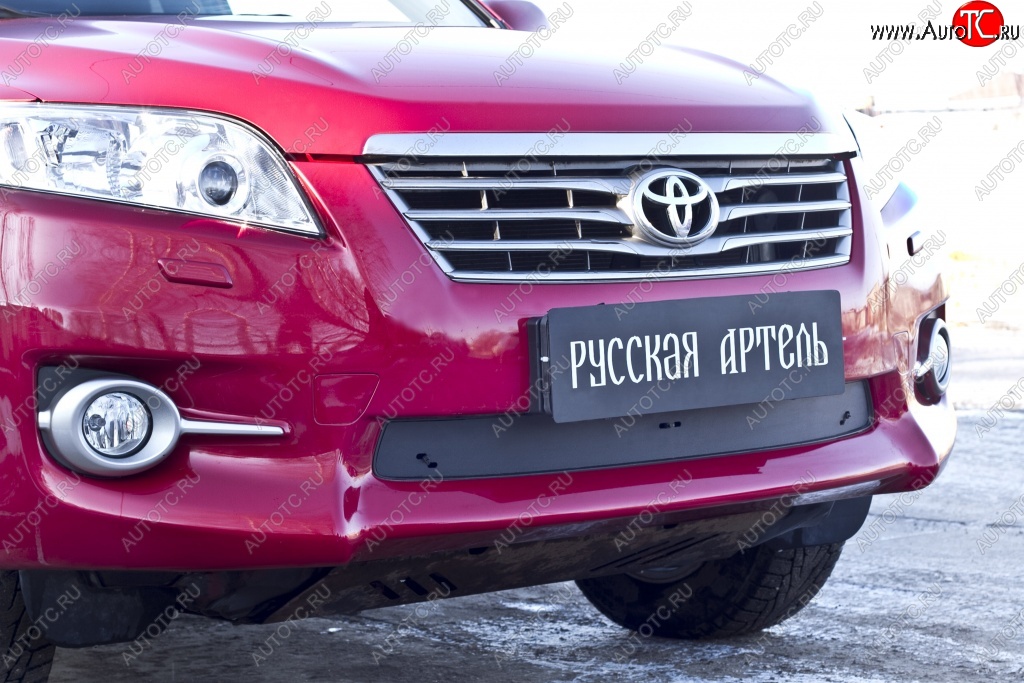 729 р. Зимняя заглушка решетки переднего бампера РА  Toyota RAV4  XA30 (2010-2013) 5 дв. 2-ой рестайлинг  с доставкой в г. Керчь
