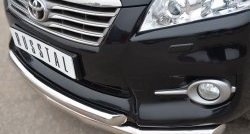 21 449 р. Защита переднего бампера (2 трубыØ76 и 63 мм, нержавейка) SLITKOFF  Toyota RAV4  XA30 (2010-2013) 5 дв. 2-ой рестайлинг  с доставкой в г. Керчь. Увеличить фотографию 2