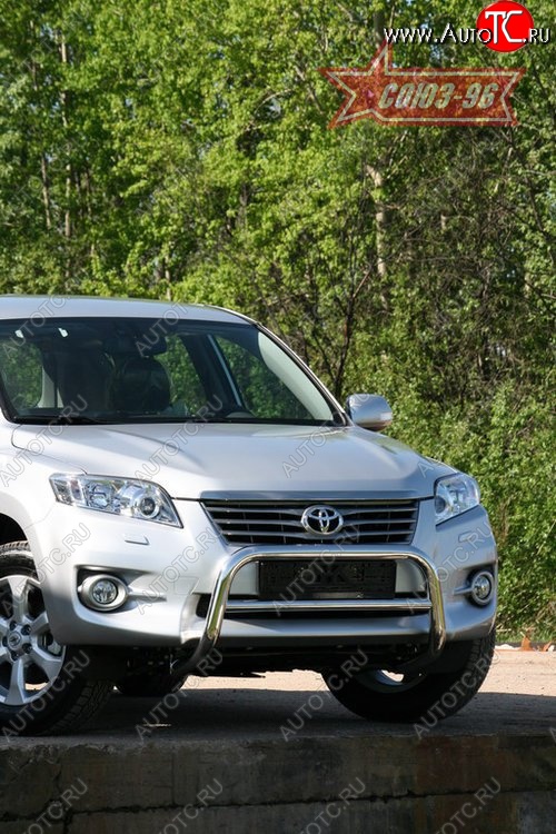 1 169 р. Защита переднего бампера Souz-96 (d60) Toyota RAV4 XA30 5 дв. 2-ой рестайлинг (2010-2013)  с доставкой в г. Керчь