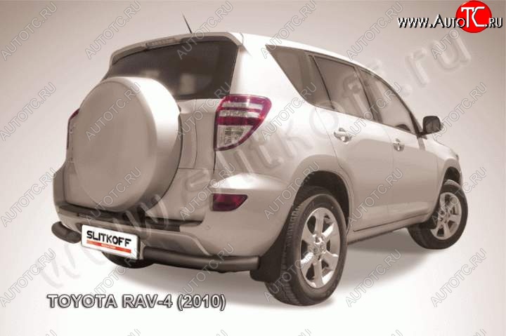 6 699 р. Уголки d76  Toyota RAV4  XA30 (2010-2013) 5 дв. 2-ой рестайлинг, 5 дв. удлиненный 2-ой рестайлинг (Цвет: серебристый)  с доставкой в г. Керчь