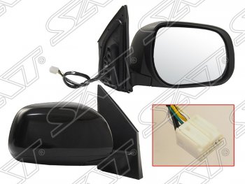 Боковое правое зеркало заднего вида (Регулировка: складное/обогрев) SAT Toyota RAV4 ( XA305,  XA30) (2005-2013) 5 дв. дорестайлинг, 5 дв. 1-ый рестайлинг, 5 дв. 2-ой рестайлинг