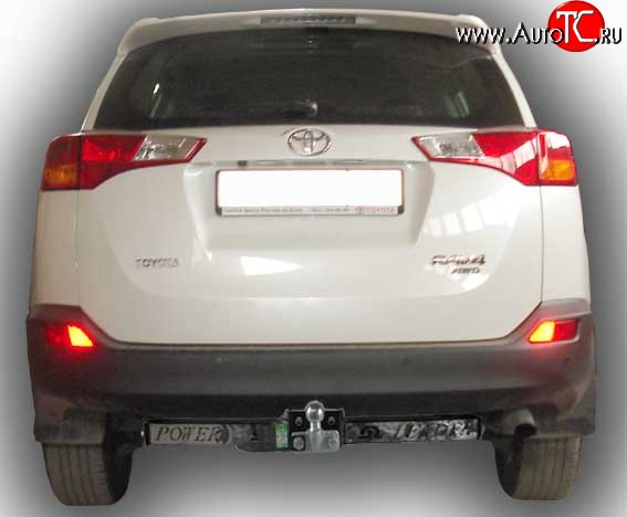 11 699 р. Фаркоп Лидер Плюс (с нерж.пластиной) Toyota RAV4 XA30 5 дв. 2-ой рестайлинг (2010-2013) (Без электропакета)  с доставкой в г. Керчь