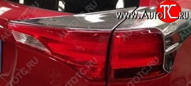 5 349 р. Реснички на фонари CT Toyota RAV4 XA40 5 дв. дорестайлинг (2012-2015)  с доставкой в г. Керчь