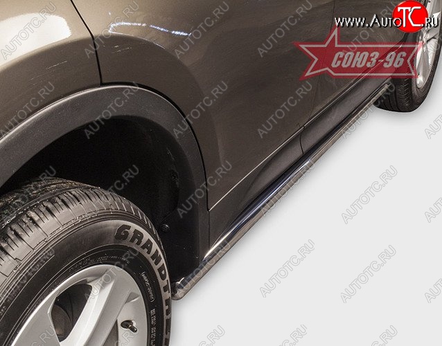 1 169 р. Защита порогов Souz-96 (d60) Toyota RAV4 XA40 5 дв. дорестайлинг (2012-2015)  с доставкой в г. Керчь