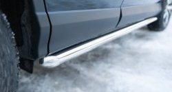 73 999 р. Защита порогов из круглой трубы диаметром 63 мм (рестайлинг) Russtal Toyota RAV4 XA40 5 дв. дорестайлинг (2012-2015) (Защита порогов с со скосами на торцах (вариант 1))  с доставкой в г. Керчь. Увеличить фотографию 2
